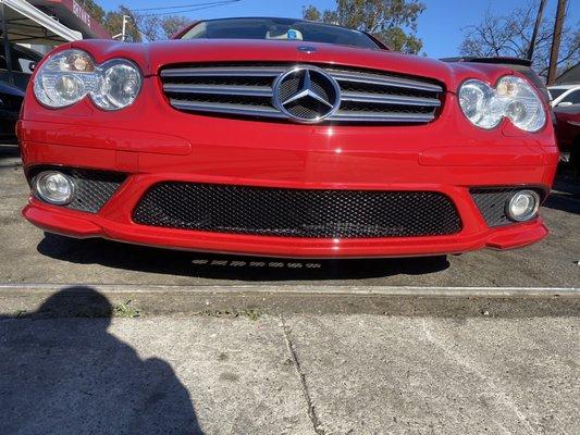 Look how perfect my new bumper matches the front end of my car