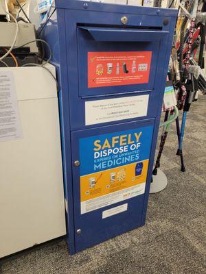 A safe place to disposed of unwanted or expired medications