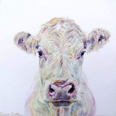 Marshmallow, oil on panel by Carrie Goller