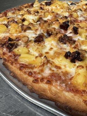 Gluten free Hawaiian Sunrise Pizza