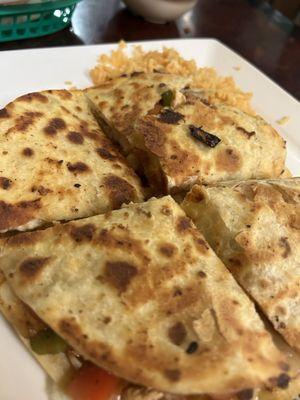 Chicken fajita quesadilla