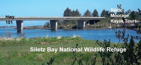 Rental located across the Siletz River from the Siletz Bay National Wildlife Refuge