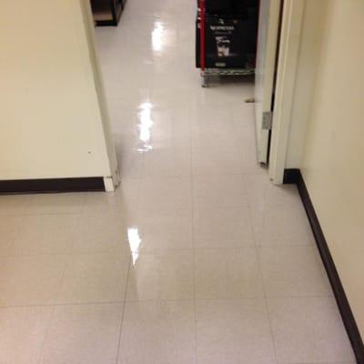 Vinyl floor finish