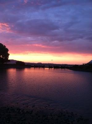 Sunset over the Lagoon