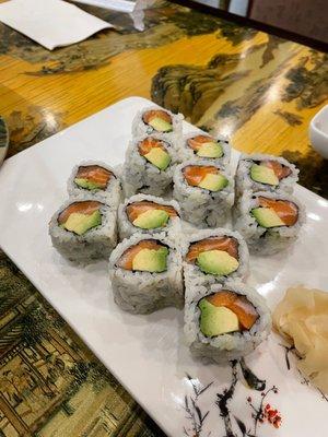 Salmon avocado roll