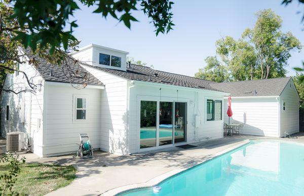 James Hardie Fiber Cement Siding
Color: Sherwin Williams Extra White
Windows: Anlin Catalina Series