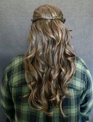 Formal hairstyle.