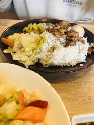 Braised pork rice - little meat portion, a lot of rice