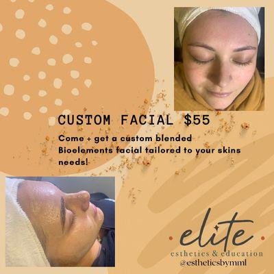 custom facial