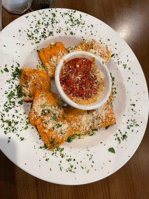 Fried ravioli