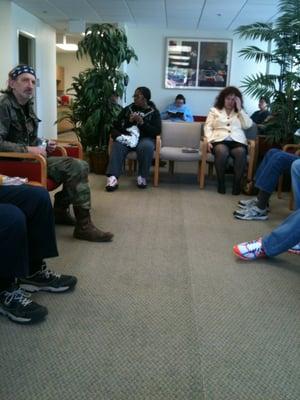 People in waiting room