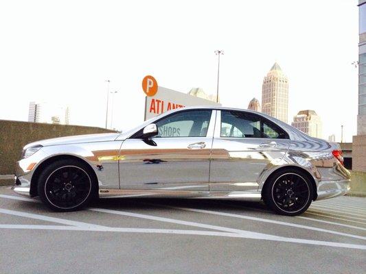 #ChromeWrap #Mercedes