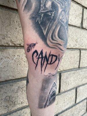 Candy man tattoo 1/2