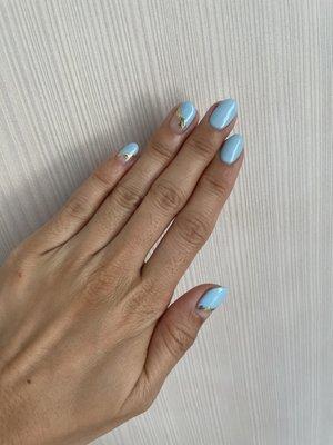 Gel with nail art