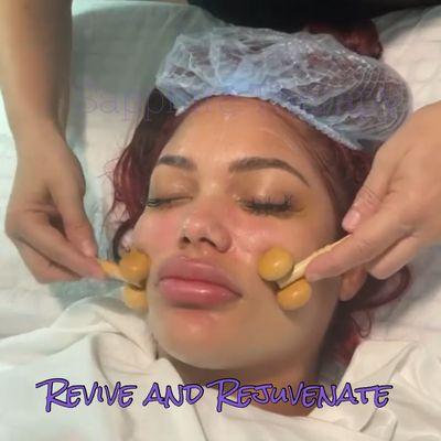 Facial lifting massage available. If you are ready contact us. 305 742 0840