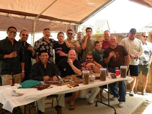 The guys from Casillas Cigars at the C@7 event last year.  Pierre and Marvin are the Best!!