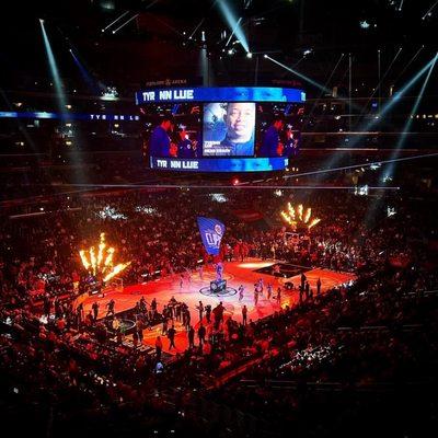 Arena during Clipper's Introductions Photo from C-Level Suites