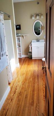 One view of the bathroom (room #4 - Pemaquid Point Lighthouse).