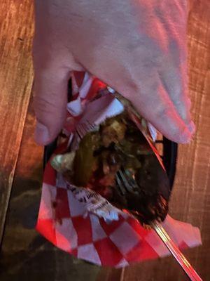 This is a $15 frito pie. The drinks were good. Service was good. This was a $15 frito pie.