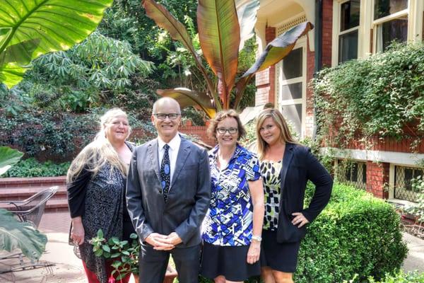 From Left to Right: Burdean Bartlem, Broker Dan Volkmer, Principal Broker Mardi Davis, Broker Kishra Ott, Broker