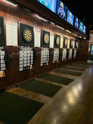 Tons of dartboards!