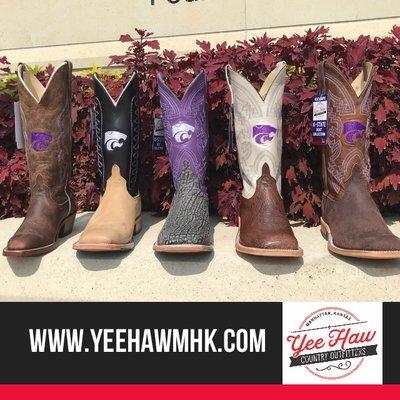 K-State boots at Yee Haw Country Outfitters