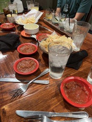 Plenty of salsa and chips