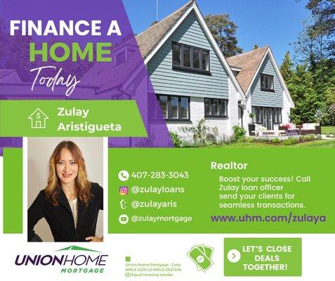 Finance your next home with us. We can help you get the financing needed to get your next property. We educate and guide you to success.