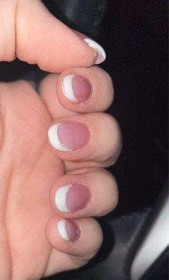 Acrylic Nails Almond Shape French Tip