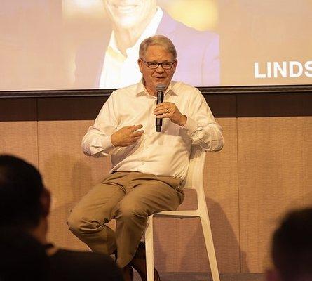 Entertainment Lawyer Lindsay Spiller during a panel discussion at HollyShorts Film Festival