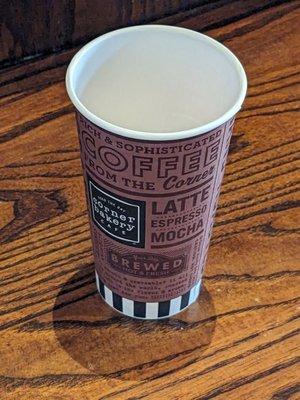 Large coffee cup