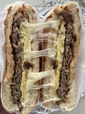 8. Steak, Egg and Cheese Sandwich