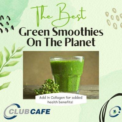 Yummy Green Goddess smoothie. A great way to get your fruits and veggies in after a workout.