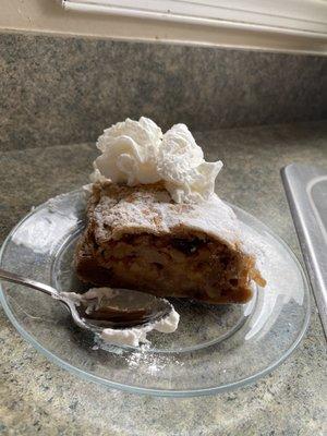 Apple Strudel with Walnuts & Raisins (1 slice)