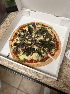 Vegan/Dairy-Free Cheese Pizza with adds