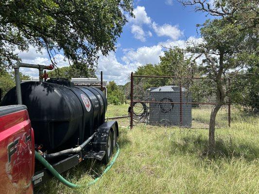 Just a little water run out to West Gillespie County!