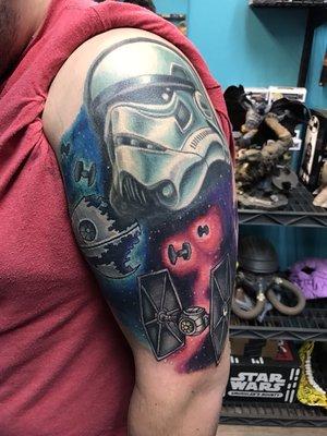 Star Wars tattoo by Artist Richard Castillo