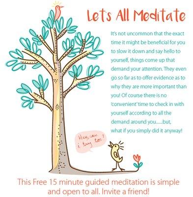 Meditation 1 - Four Week Class, tools for life.  Phone and In house Classes