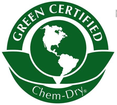 We are 100% GREEN at Chem-Dry!