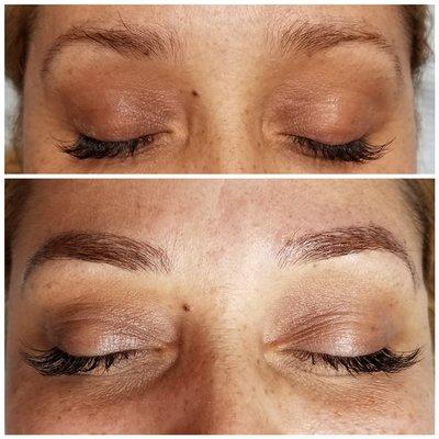 If nature didn't give you the brows you want, let us help with our microblading service.