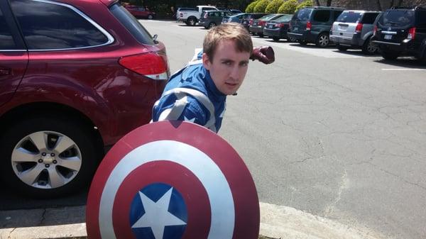 Captain America cosplayer