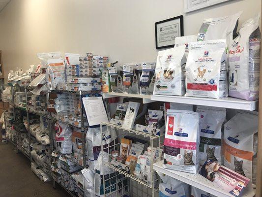 Large prescription food selection from Hill's, Purina and Royal Canin