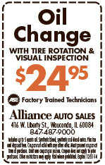 Oil Change With Tire Rotation & Visual Inspection For $24.95