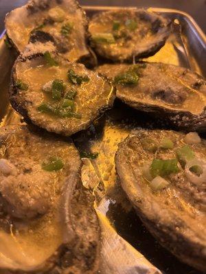 Chargrilled oysters