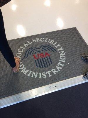 Logo on the welcome mat on the 2nd floor. Building only has AAA logo at the moment.