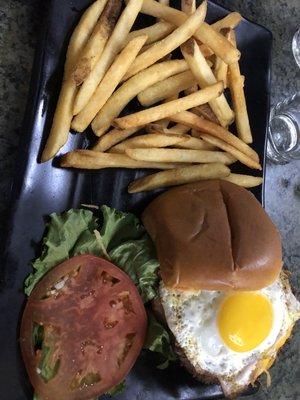 Breakfast burger