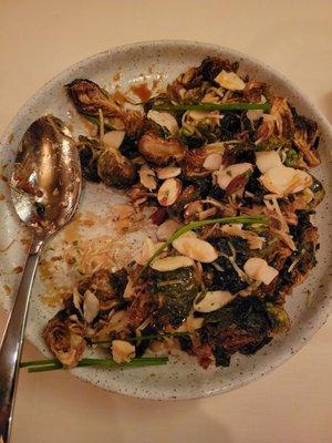 Brussel Sprouts-very large portion for a starter, but great for table sharing.