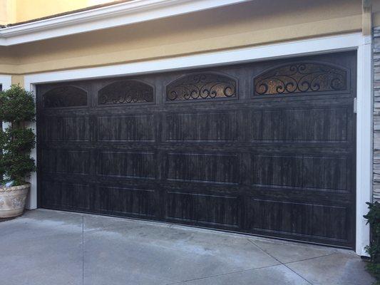 Black color Clopay carriage house door