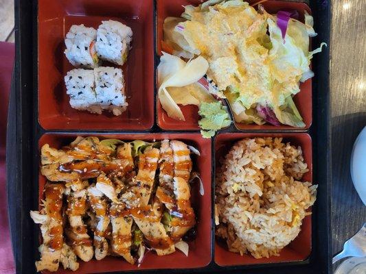 Tempura chicken bento box