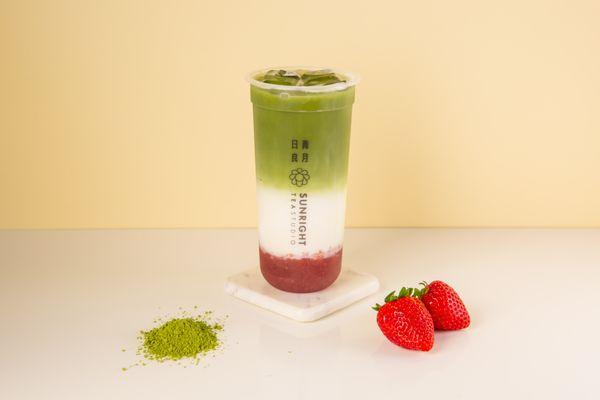 Strawberry Matcha Latte